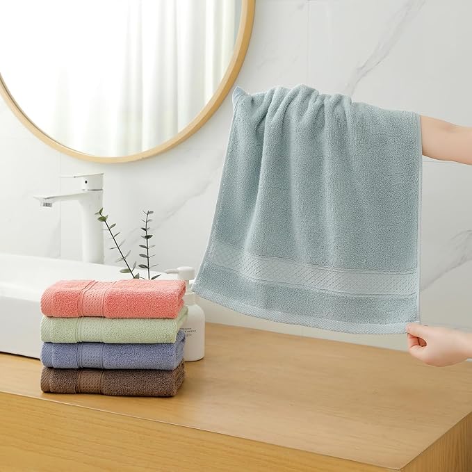 6 Pack Hand Towel Set, 16 by 25 inches, 100% Cotton Ultra Soft and Highly - Image 6