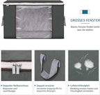 Large Storage Bags, 2 Pack Clothes Storage Bins Foldable Closet Organizers - Image 3