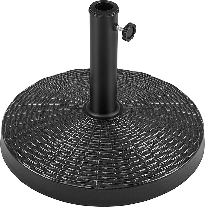 Yaheetech 31lbs Umbrella Base, Heavy Duty Patio Umbrella Base Stand, Round Resin Umbrella Base Stand, Outdoor Market Umbrella Base for Garden, Backyard, Beach by Yaheetech