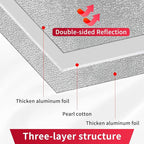 2.9 MM Reflective 48" X 10' Double-Sided Aluminium Insulation Foam Blanket - Image 2