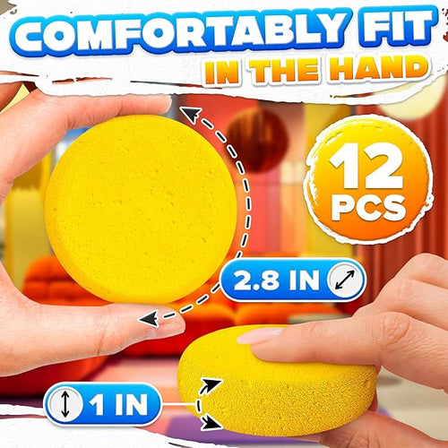12 Pcs Pottery Sponges for Clay – 2.8"x1" Pottery Sponge for Painting, Car - Image 2