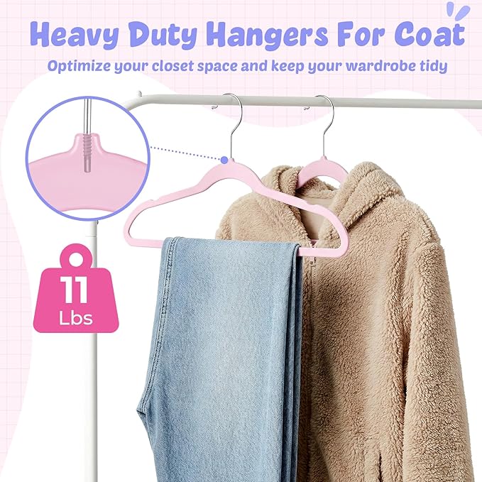 HOUSE DAY 13.5 Inch Kids Hangers 50 Pack - Image 6