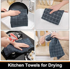 Mordimy 100% Cotton Terry Cloth Kitchen Towels, Super Soft and Absorbent Dish - Image 4