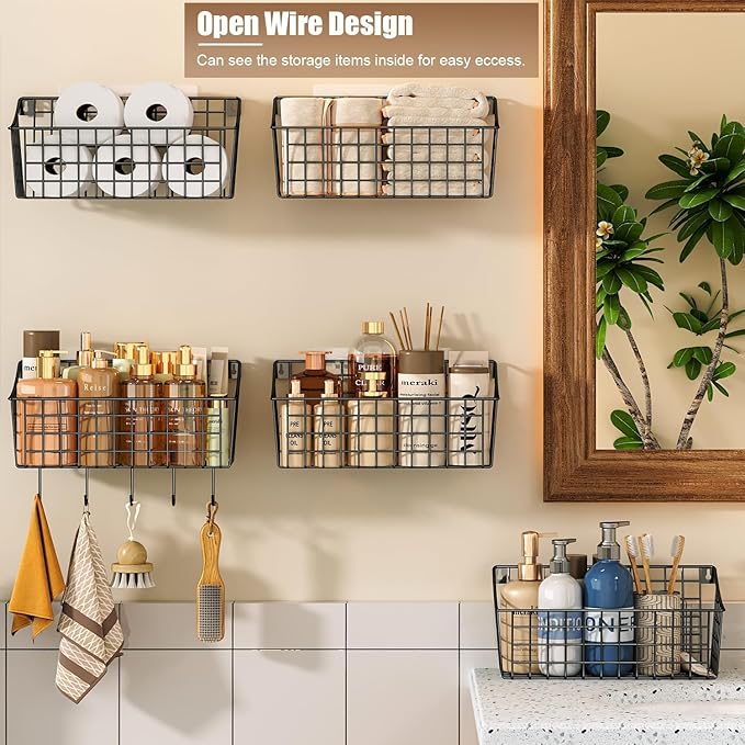 Sonyabecca 6 Pack Hanging Wall Basket - Image 8