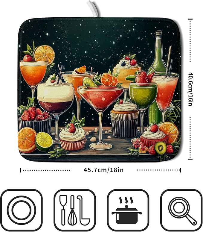 Wine Glass Dish Drying Mat - Image 2