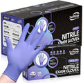 Disposable Nitrile Exam Gloves, Case of 1000, Violet Nitrile Gloves Disposable by SwiftGrip