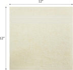 Cotton Craft Ultra Soft 12 Pack Wash Cloths 12x12 Ivory Weighs 2 Ounces Each - Image 2