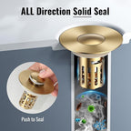Bathroom Sink Stopper-All Metal Sink Stopper-Universal Fit 99% Bathroom Stopper - Image 6