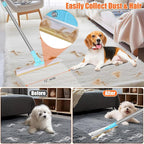 Carpet Rake for Pet Hair Removal, 2 in 1 Pet Hair Remover Tool - Image 2