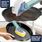 Dish Brush with Soap Dispenser Storage Set with 2 PCS Brush Refills & Holder - Image 3