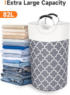 Large Laundry Basket Laundry Hamper Bag Washing Bin Clothes Bag Collapsible Tall - Image 5