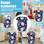 Baseballs and Stars Laundry Basket, Laundry Hamper Collapsible Oxford Cloth - Image 7