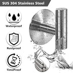 Adhesive Towel Hooks Heavy Duty Wall Hooks Stainless Steel Waterproof Shower - Image 2