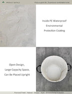 Round waterproof laundry basket, foldable storage basket, laundry Hampers - Image 4