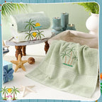 3 Pack Summer Palm Tree Hand Towels - Image 5