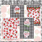 Bencailor 4 Pcs Strawberry Kitchen Towels Spring Berry Hand Dish Towels - Image 3