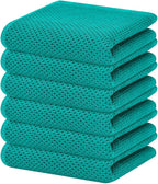 Homaxy 100% Cotton Waffle Weave Kitchen Dish Towels, Ultra Soft Absorbent Quick by Homaxy