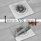 50Pcs Disposable Shower Drain Hair Catcher, Prevents Hair Clogs, 4x4 Inch Mesh - Image 4