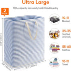 Lifewit 2 Pack Laundry Hamper Large Collapsible Laundry Baskets, Freestanding - Image 4
