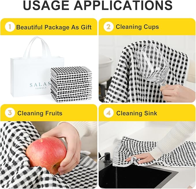 SALAS Cotton Dish Towels Cloths - Image 5