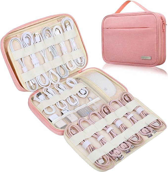Lacdo Cord Organizer Travel, Cable Organizer Bag Case, Portable Electronics by Lacdo