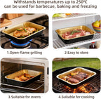 Aluminum Foil Pans, Extra Heavy Duty Disposable Aluminum Baking Pans, - Image 5