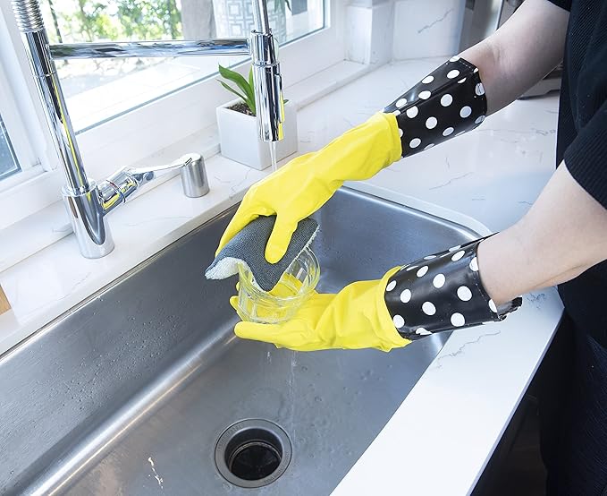 Glam Gloves Diswasher's Thick Latex Gloves - Image 3