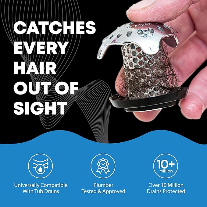 TubShroom Ultra Revolutionary Bath Tub Drain Protector Hair - Image 2
