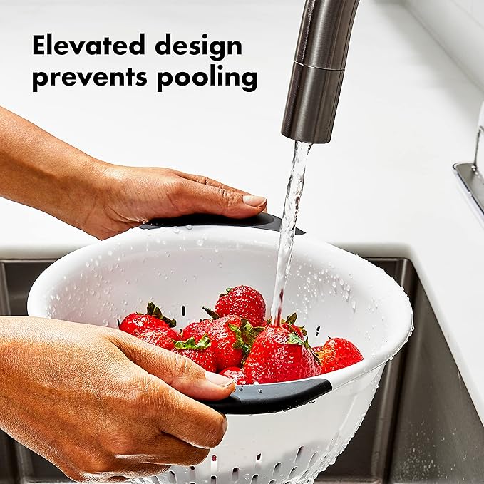 OXO Good Grips 3 QT Plastic Colander - Image 6
