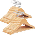 SONGMICS Kids Wooden Hangers 20 Pack, Solid Wood Baby Hangers, Children's Coat by SONGMICSbySONGMICSHOME