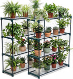 Panana 4 Tier Garden Greenhouse Steel Staging Shelving Plant Stand Garden Shelving Unit Garage Storage Racking, 2 Pack Plant Racks - Image 7
