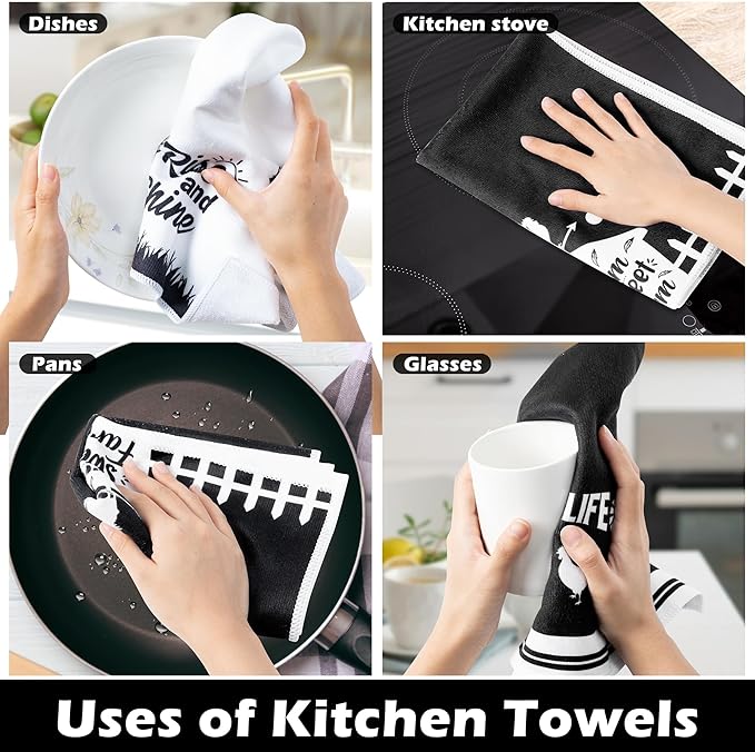R HORSE Funny Chickens Kitchen Dish Towe - Image 6
