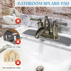 2 Pcs Faucet Mat for Kitchen Sink Splash Guard for Kitchen Sink Faucet Dish - Image 3
