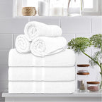 Basic Medium Bath Towels 24x48 Inches – Pack of 6 – White Color – Soft and - Image 7