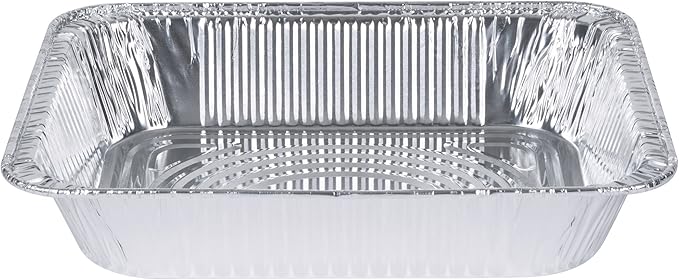 GUSTO [30 Count 9x13 Inch Aluminum Pans, Half Size Deep Steam Foil Pans - Image 2