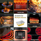 8" x 6" Heavy-Duty Aluminum Foil Pans - Image 4