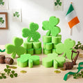 Tioncy 12 Pack St. Patrick's Day Clover Sponges Bulk Dual Sided Scrubber by Tioncy