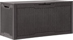 YITAHOME 100 Gallon Resin Deck Box, Weather Resistant Outdoor Storage Box, Lockable Indoor Outdoor Storage for Supplies and Essentials, Dark Brown - Image 7