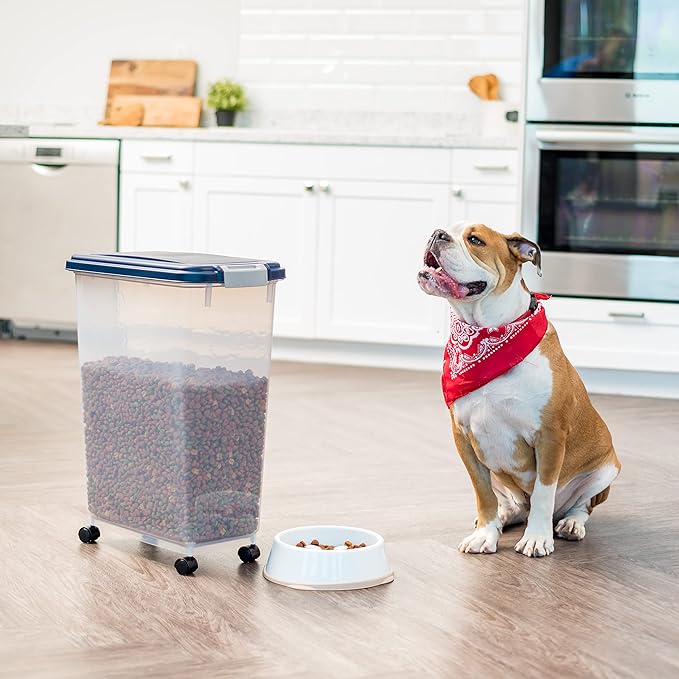 IRIS USA Airtight Dog Food Storage Container, Attachable Wheels, - Image 5