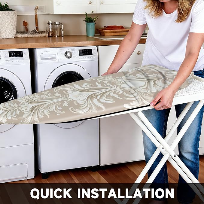 Ironing Board Cover 15"x54" Standard Size Replacement Thick Iron Board Covers - Image 4