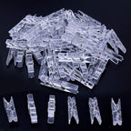 Jdesun 50 Pieces Photo Clips, Mini Plastic Picture Paper Clip Clothespins Peg - Image 3