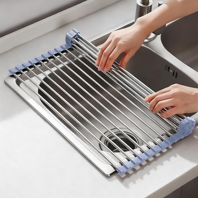 NEZUIBAN Drying Rack with Roll Up and Over Sink by NEZUIBAN