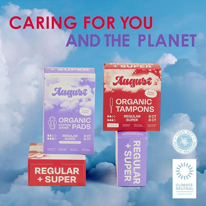 August Super Cotton Menstrual Pads, Hypoallergenic Sanitary Napkins - Image 8