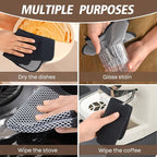KinHwa Kitchen Washcloths for Dishes Absorbent Microfiber Dish Cloths Quick Dry - Image 2