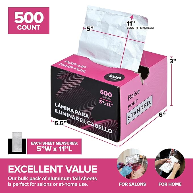 Stock Your Home 500 Count Aluminum Foil - Image 2