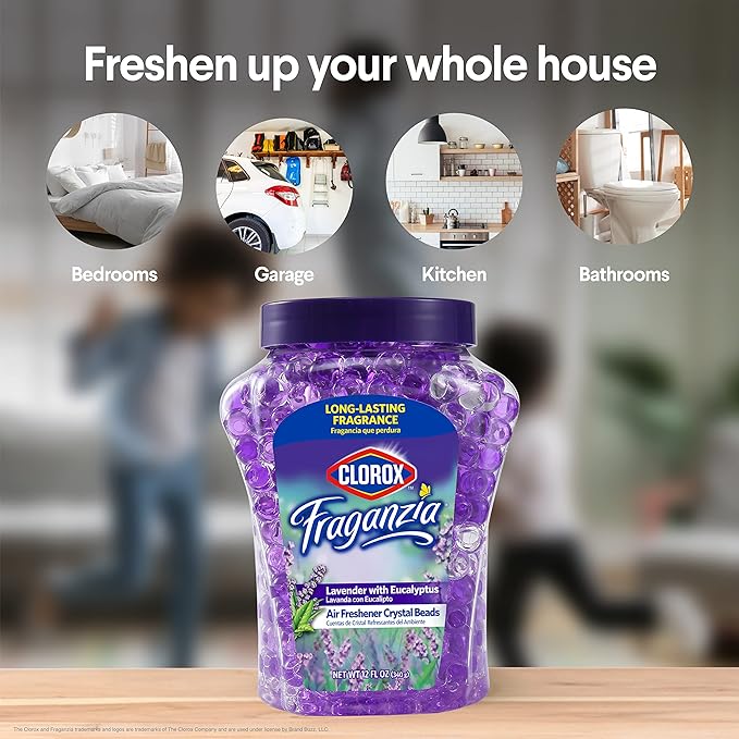 Clorox Fraganzia Crystal Beads Air Freshener Twin Pack, Long Lasting Room - Image 5