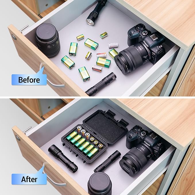 KIWIFOTOS 12 Slots 9V & CR2 CR123A Battery Storage Organizer Case IP67 - Image 4