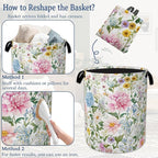Watercolor Floral Laundry Hamper - Image 6