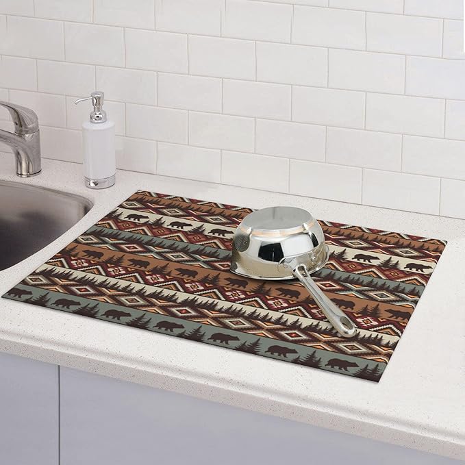Bear Mountain Microfiber Dish Drying Mat - Image 2