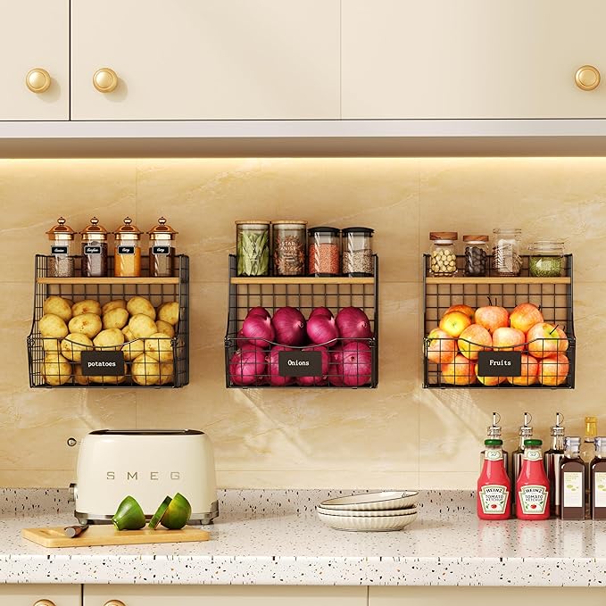3 Pack Fruit Basket for Kitchen - Image 6